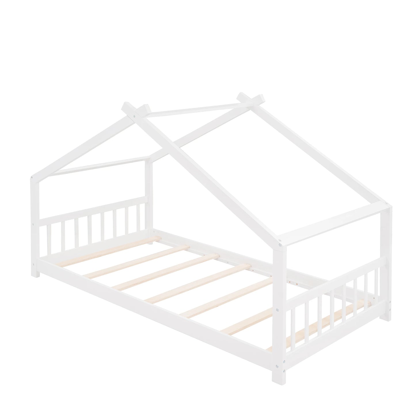 White Twin Size House Bed Frame