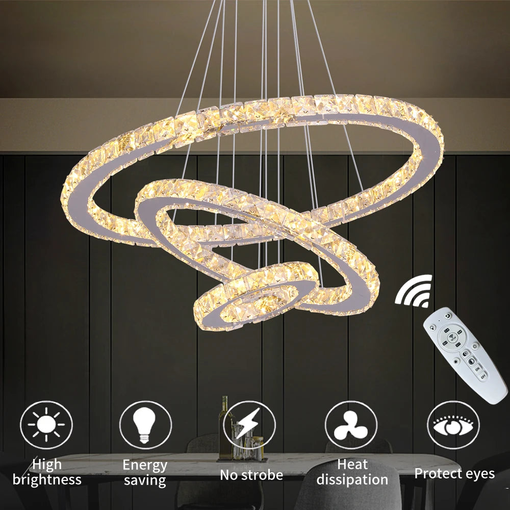 Modern  Crystal Led Chandelier Fixtures