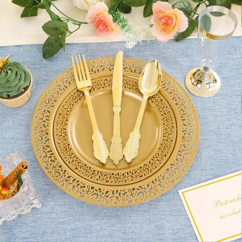 30-Guest Disposable Dinnerware Set