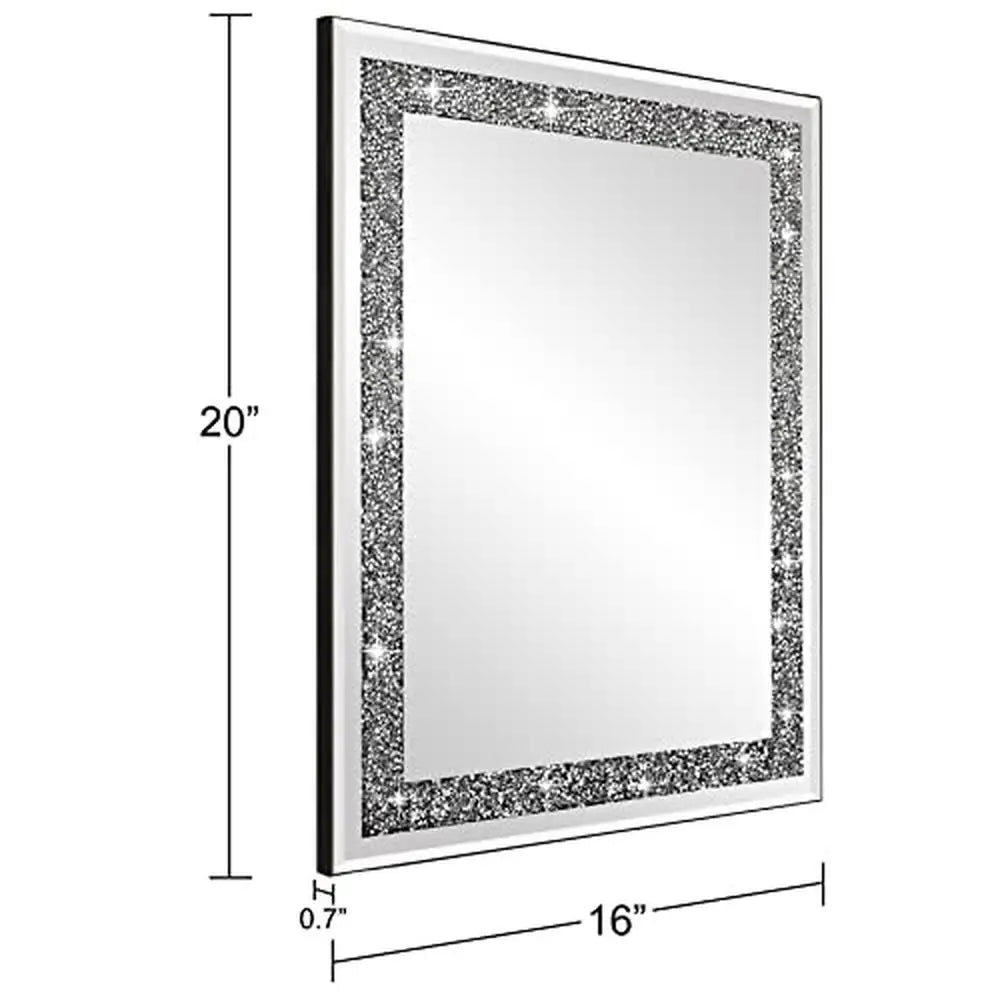 Crystal Crush Diamond 16x20 Wall Mirror