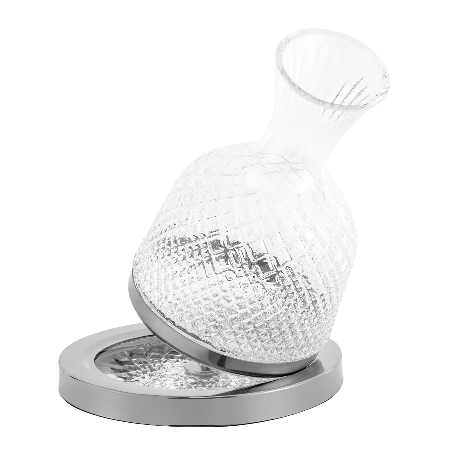 360° Rotating Crystal Glass Red Wine Decanter Set