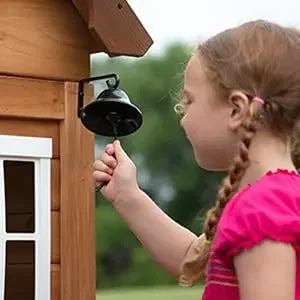 Kid's All Cedar Playhouse with Attached Picnic Bench