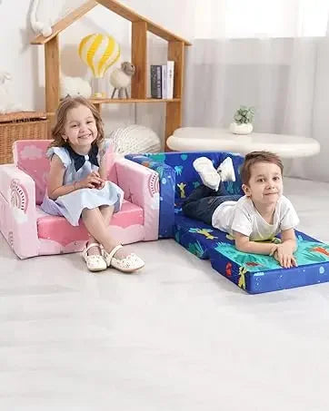 Toddler's Fold Out Sofa Bed/ Flip Out Convertible Lounge Chair