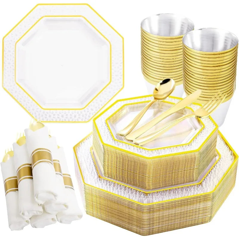 30-Guest Disposable Dinnerware Set