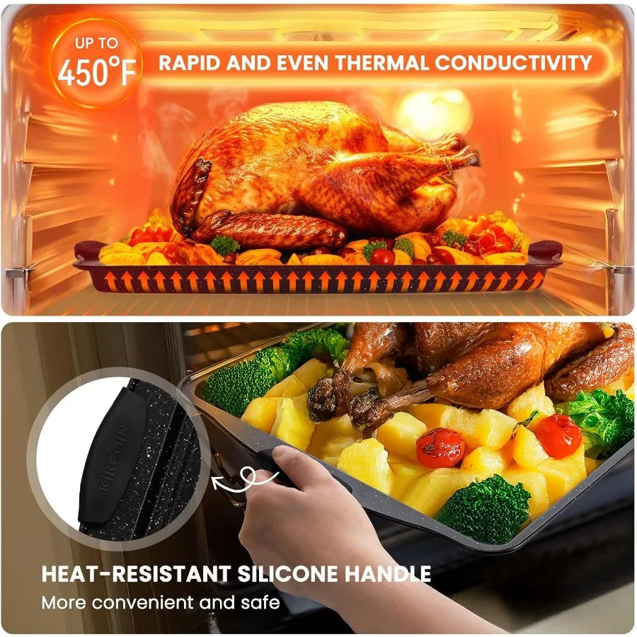 22 PCS Stackable Nonstick Bakeware Set