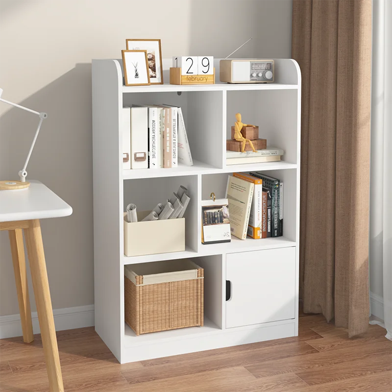 Kids' 6 Compartment Freestanding Bookcase Organizer