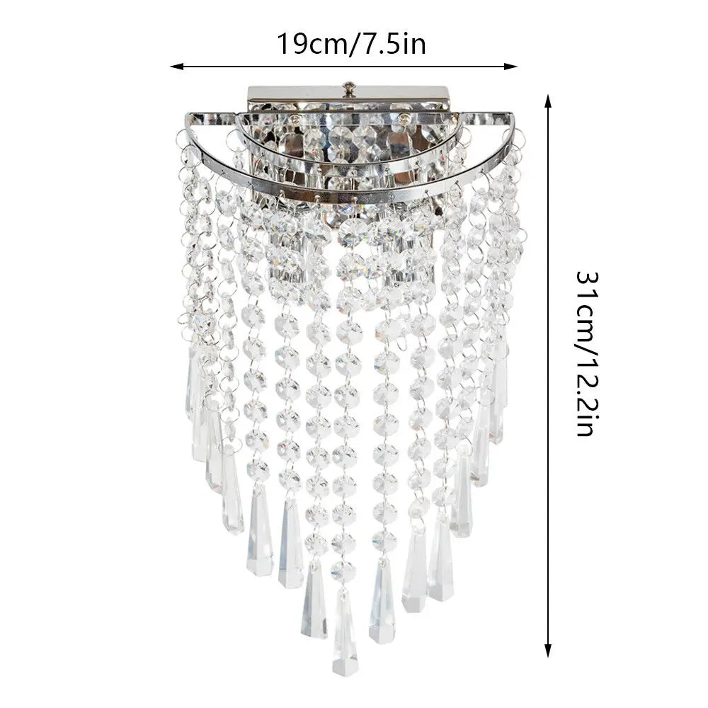 Modern Crystal Wall Lamp Sconce Home Decoration