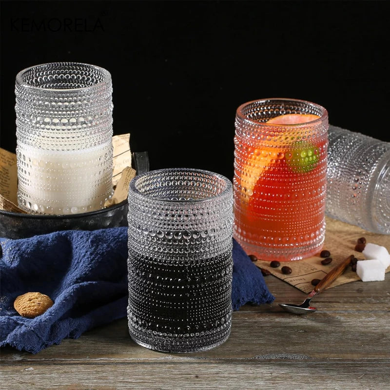 15oz Hobnail Vintage Glassware Set of 6