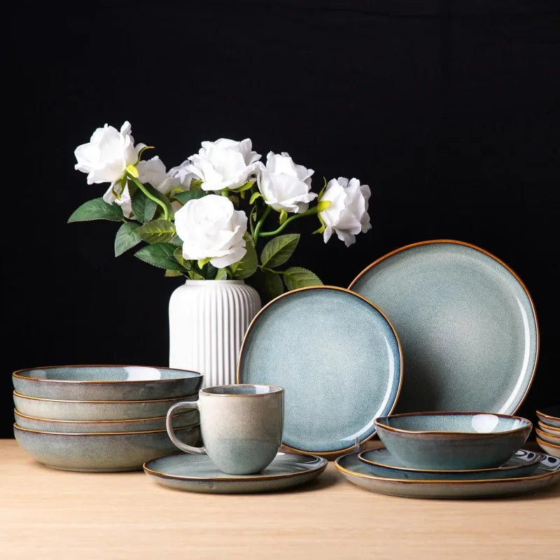 18 piece Handmade Ceramic Dinnerware Sets