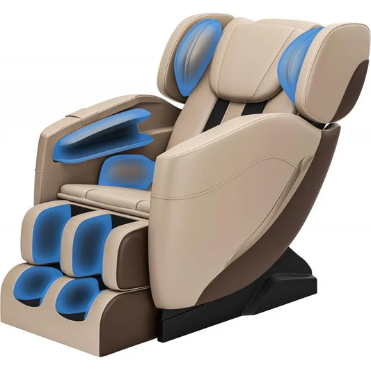 Full Body Zero Gravity Chair with Auto Modes, 8 Fix Point Rollers, Bluetooth, Foot Massage, Heating Function