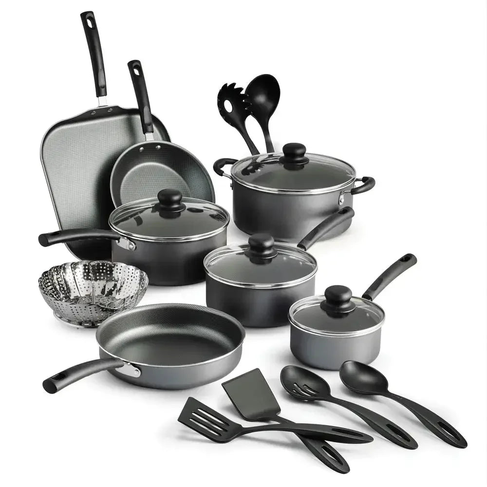 18 Piece Nonstick Stainless Steel Cookware Set