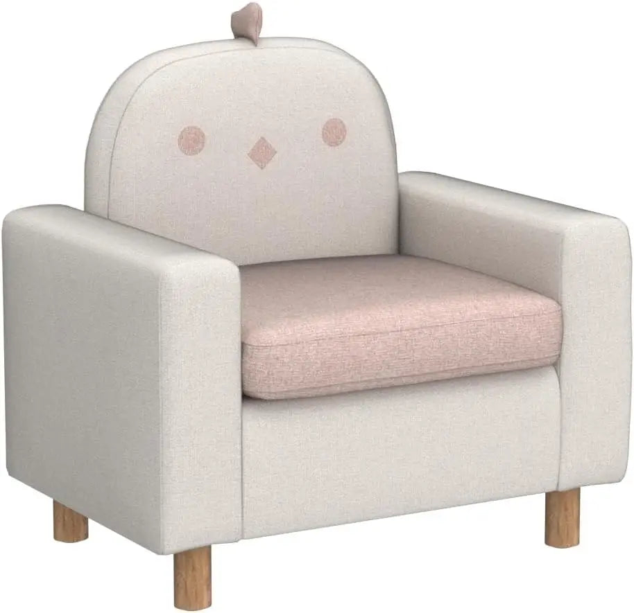 Cartoon Sofa Chair W/Wood Frame, Thick Cushion