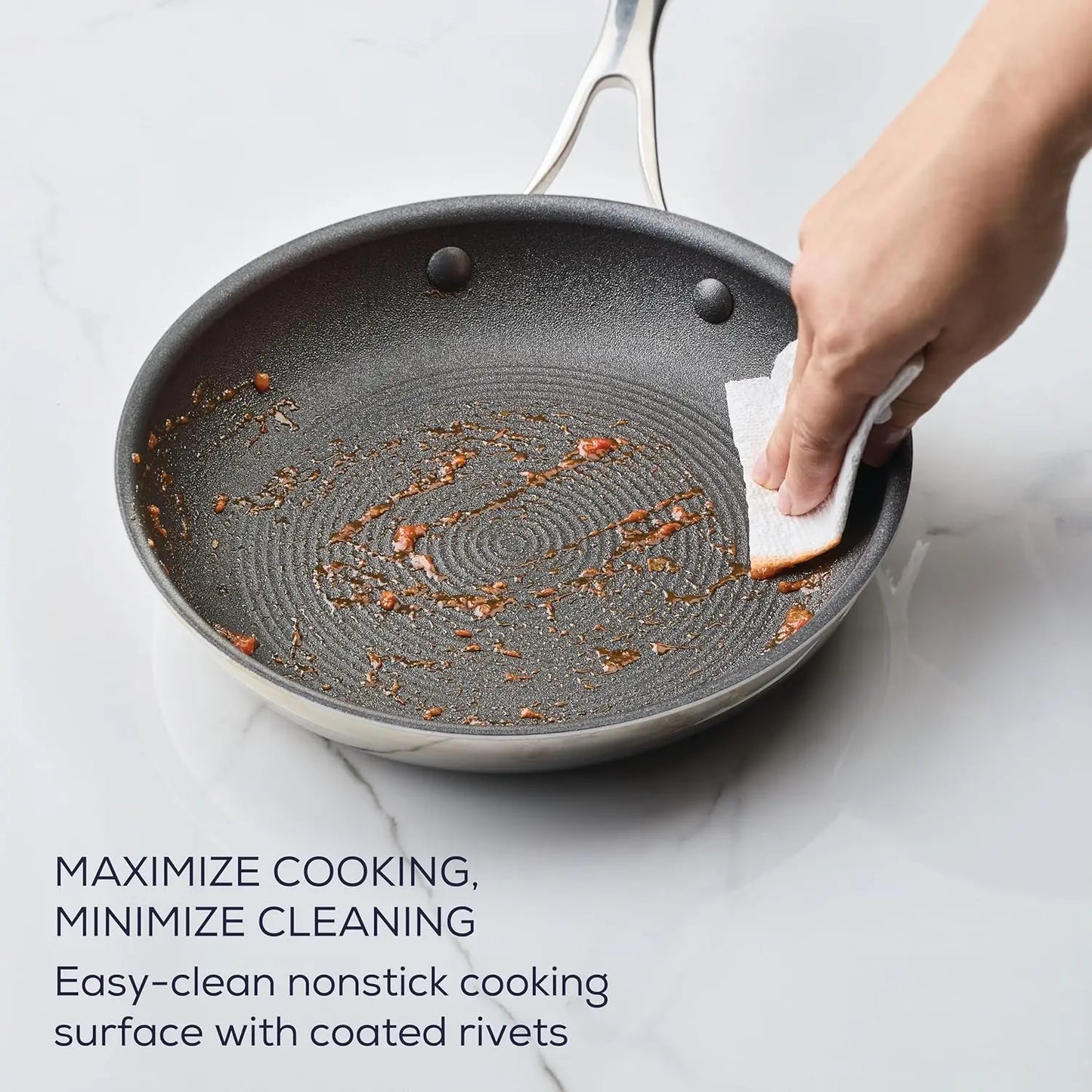 11 Piece Scratch Defense Clad Stainless Steel Cookware Set