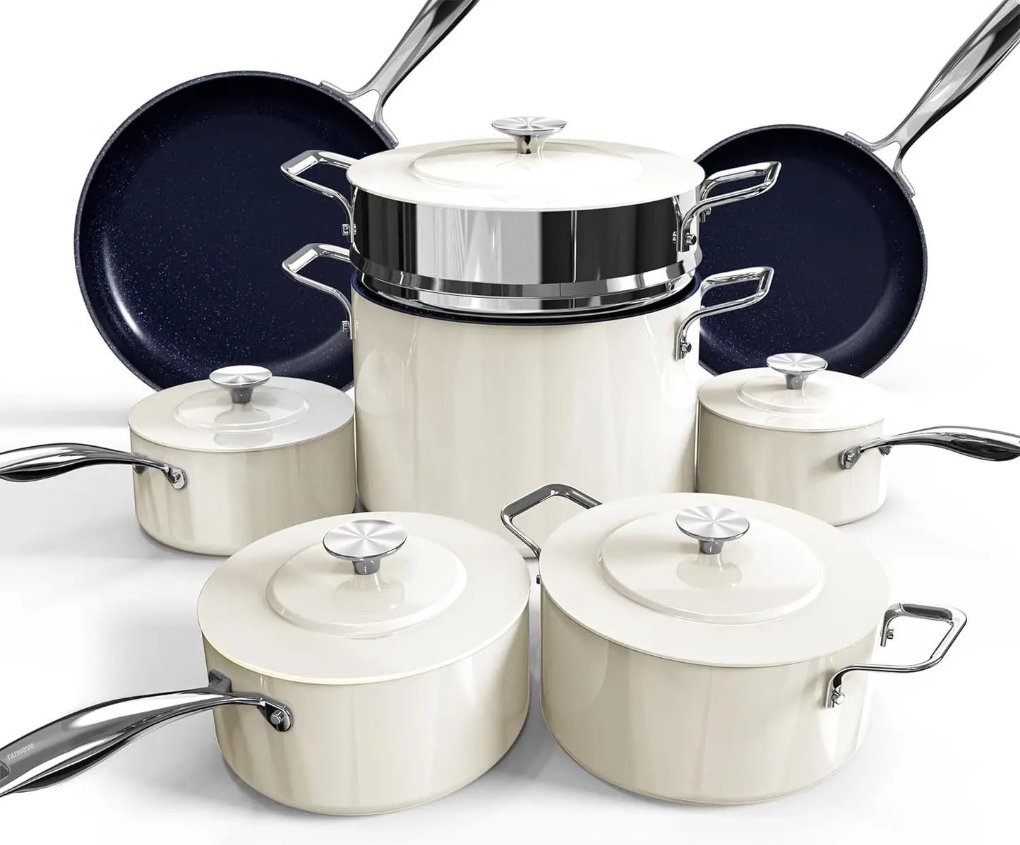 Lux 13pc Forged Lightweight Duralon Ceramic Cookware Set