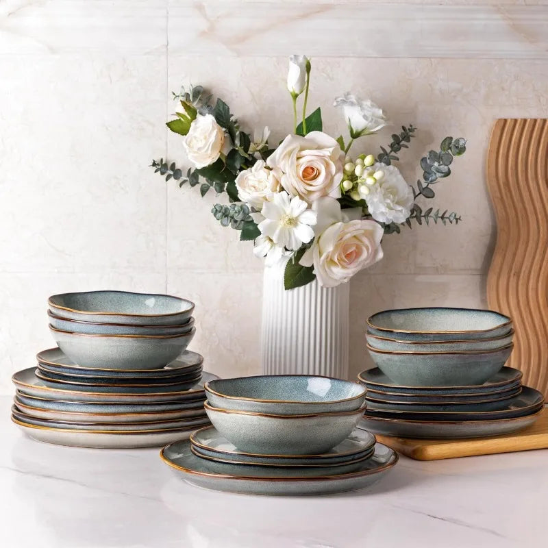 18 piece Handmade Ceramic Dinnerware Sets