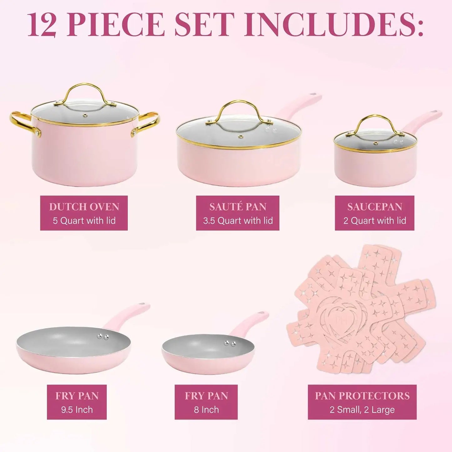 Paris Hilton Epic Nonstick Pots and Pans Set