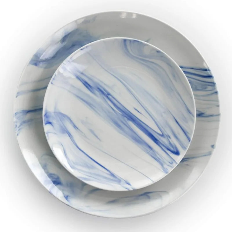 Fine Round Gloss Dinnerware Dish Set, 16 Piece,