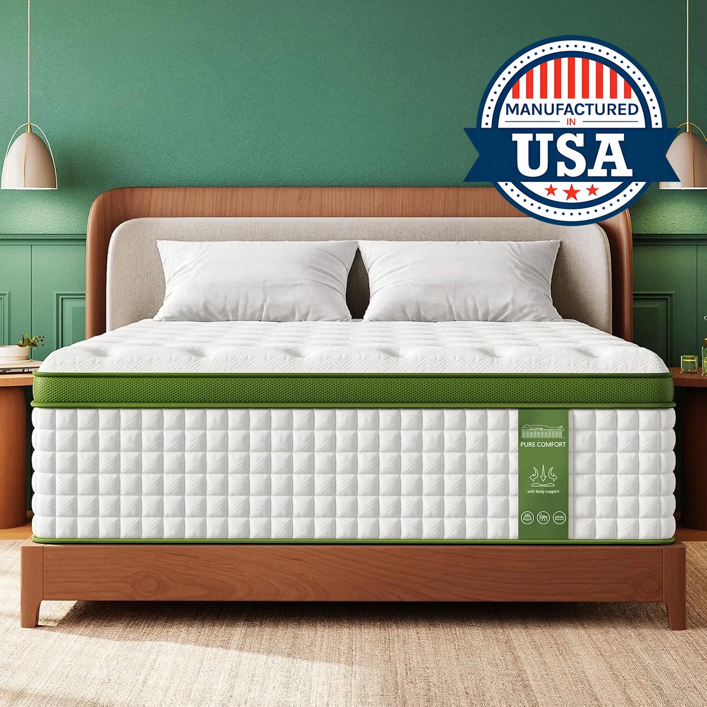 BedStory 12-14'' Gel Memory Foam Hybrid Mattress, Full/King/Queen Size