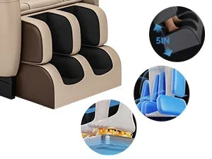 Full Body Zero Gravity Chair with Auto Modes, 8 Fix Point Rollers, Bluetooth, Foot Massage, Heating Function