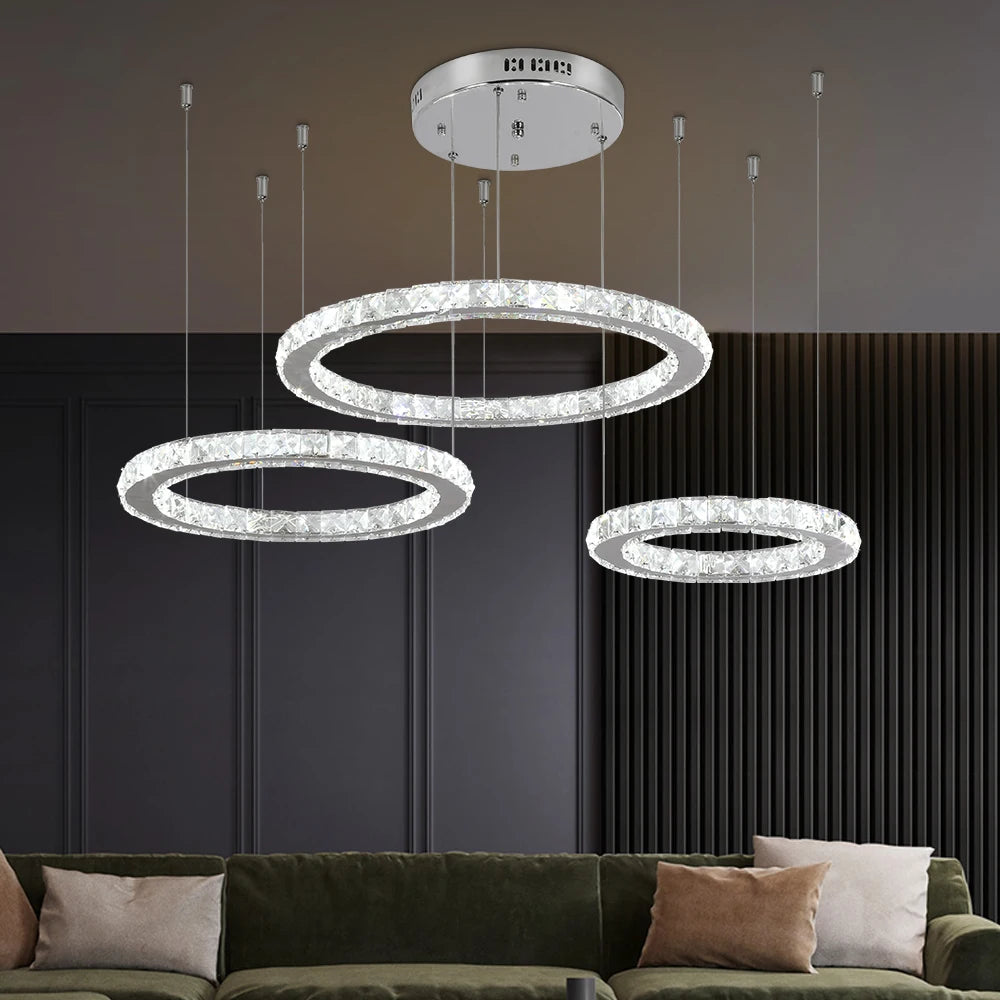 Modern  Crystal Led Chandelier Fixtures