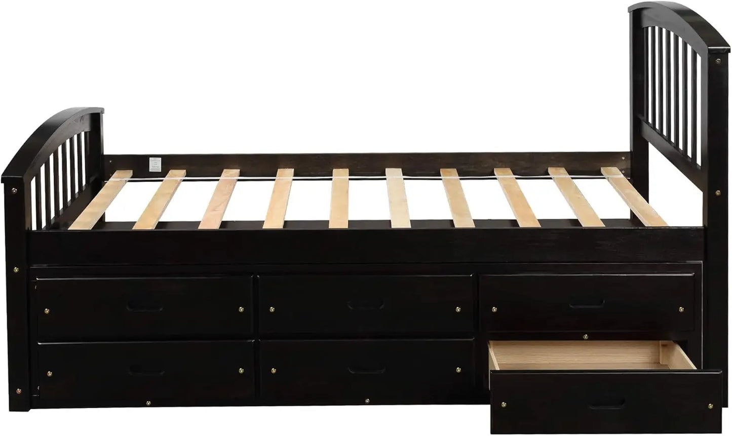 Twin Size Storage Daybed Bed Frame with 6 Drawers