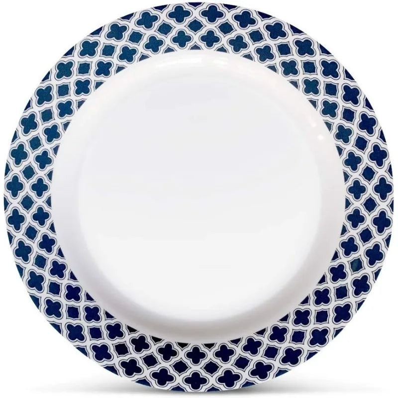 12-Piece Melamine Dinnerware Set - Service for 4, BPA free and dishwasher safe