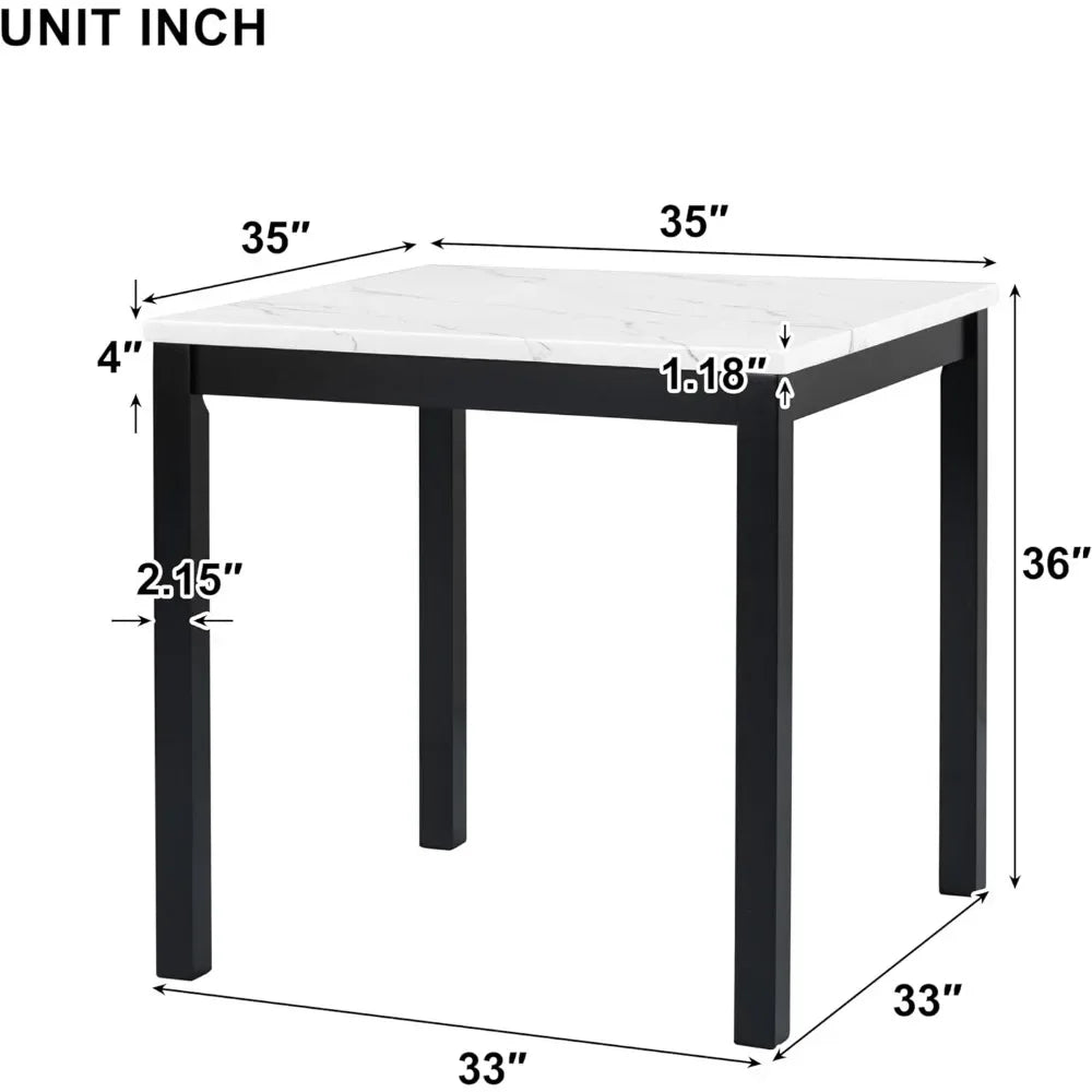 Counter Height 5 Piece Dining Table Set