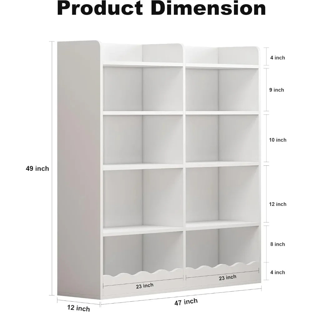 10 Cube, Kids Bookshelf and Toy Storage Organizer