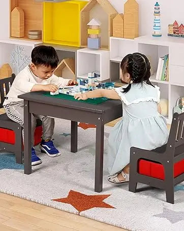 3 in 1 Kids Art Table & Easel Chair Set