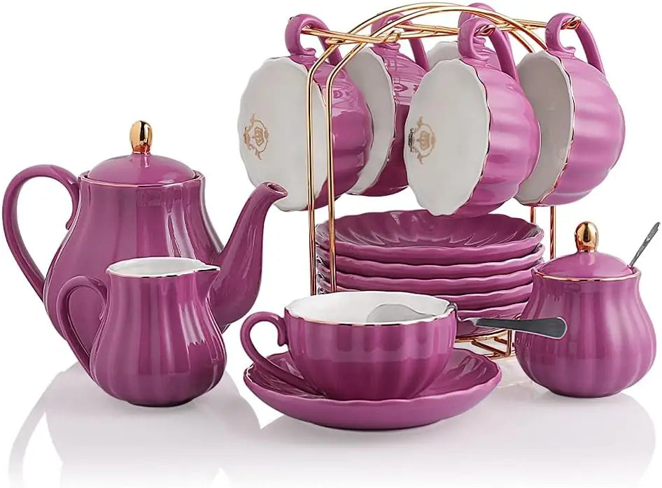 British Royal Series, Porcelain Tea Sets, Service for 6