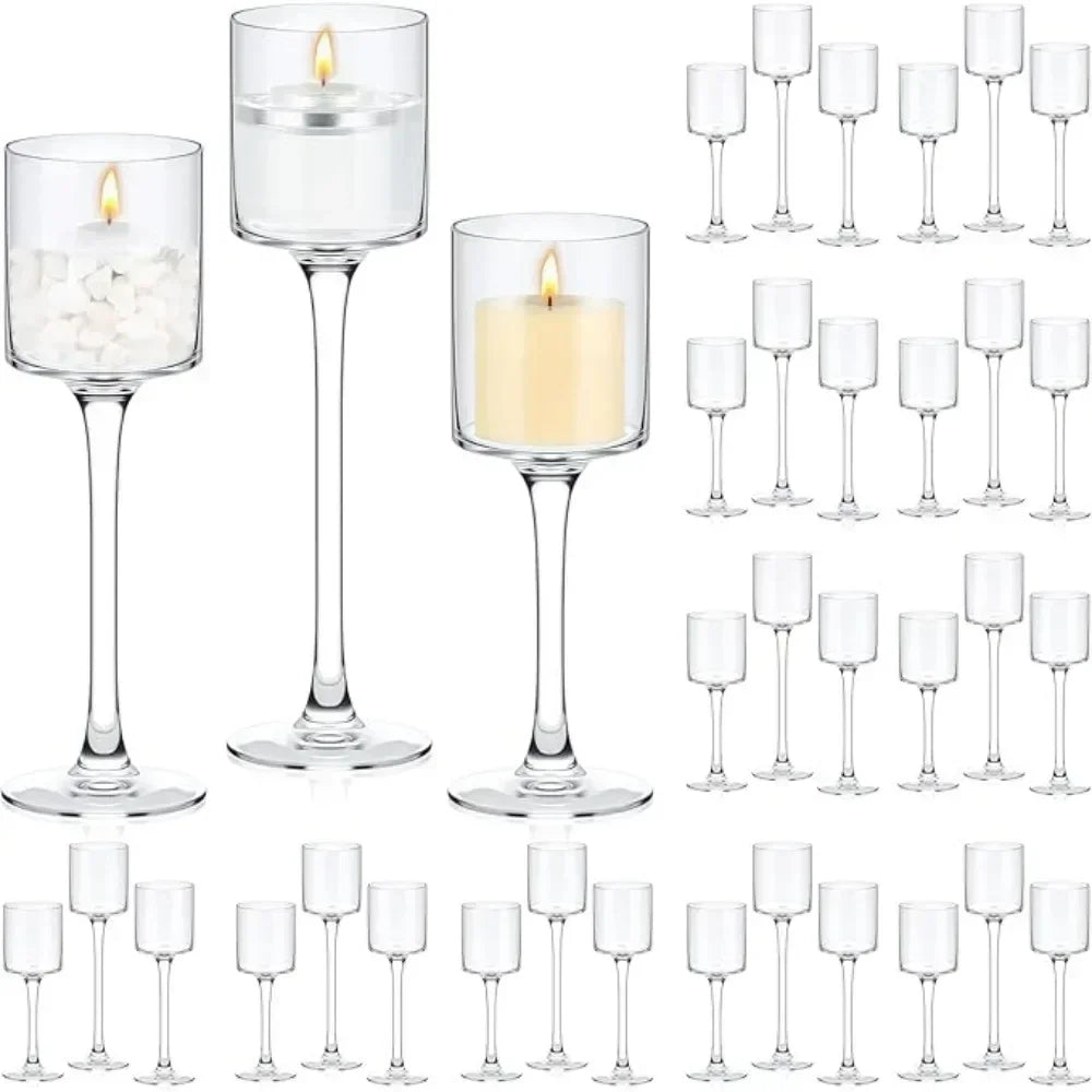 36 Pcs Glass Tea Light Floating Candle Holders