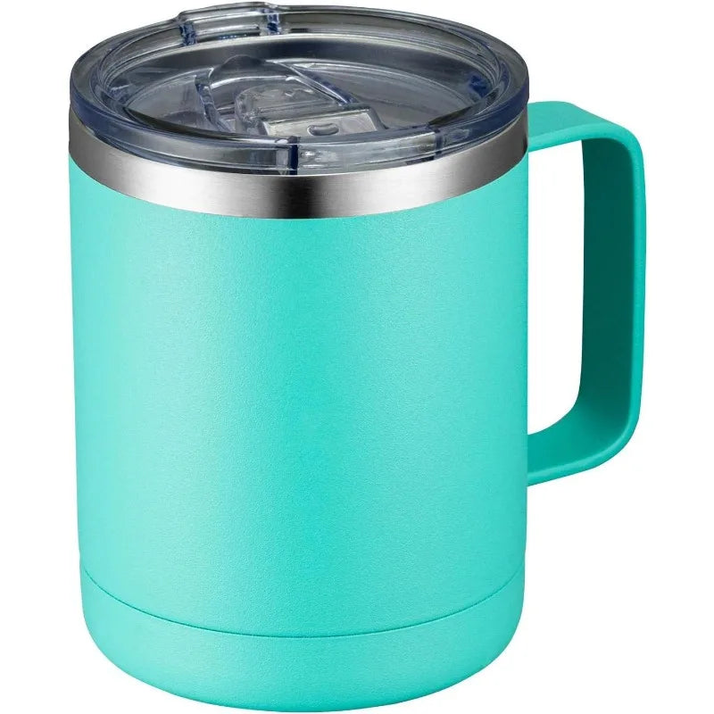 12oz Stainless Steel Insulated Coffee Mug With Handle