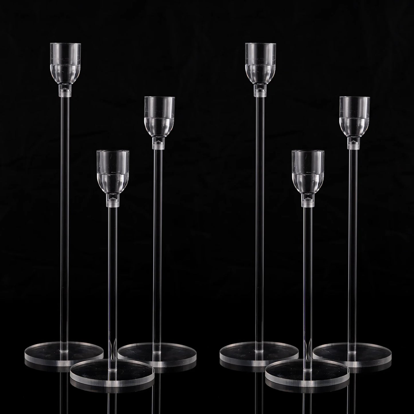 6PCs Acrylic Candle Holder Centerpieces