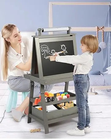 3 in 1 Kids Art Table & Easel Chair Set