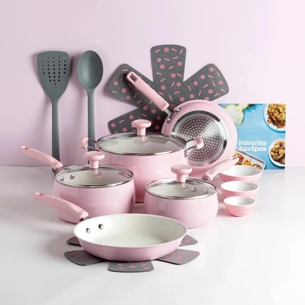 16 Pcs Non-Stick Aluminum Cookware Set