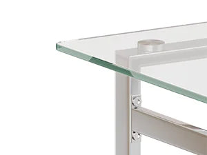 Modern Rectangle Glass Top Dining Table Set