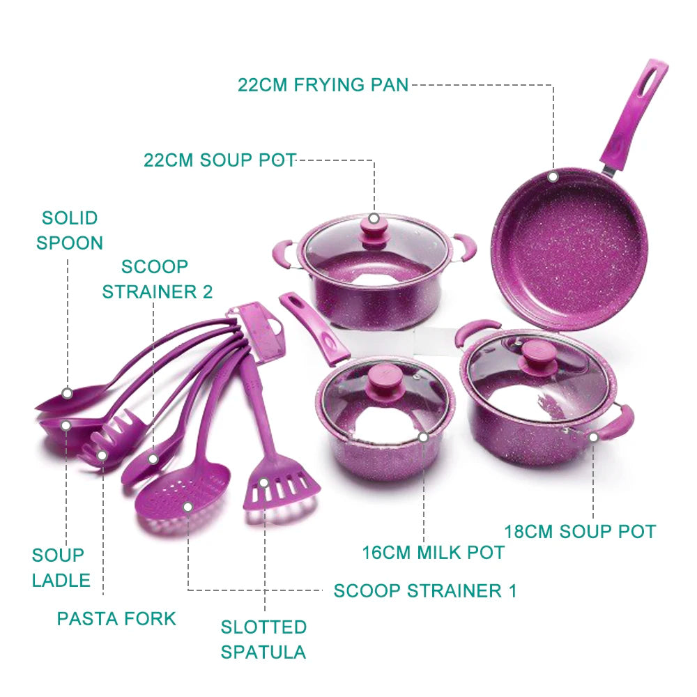 13-Piece Non-Stick Cookware Set