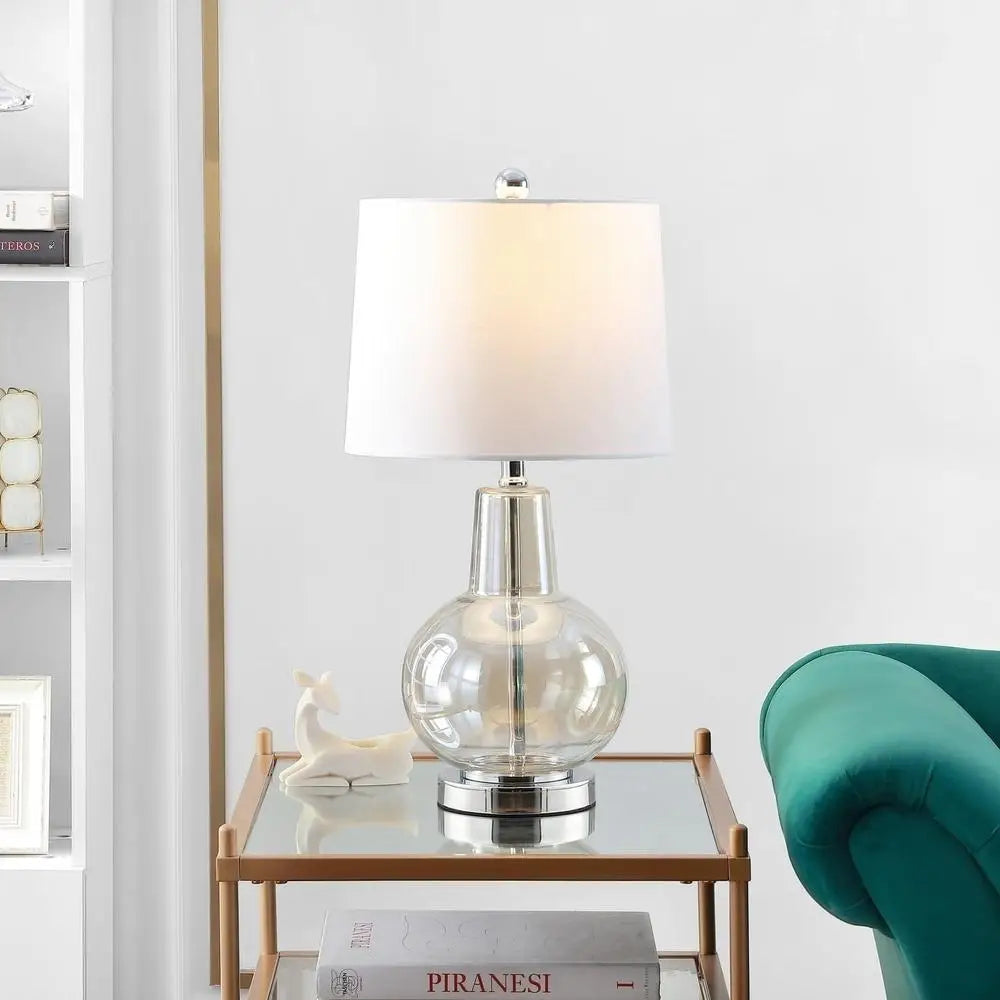 Sculptural Silhouette Modern Glass Table Lamp