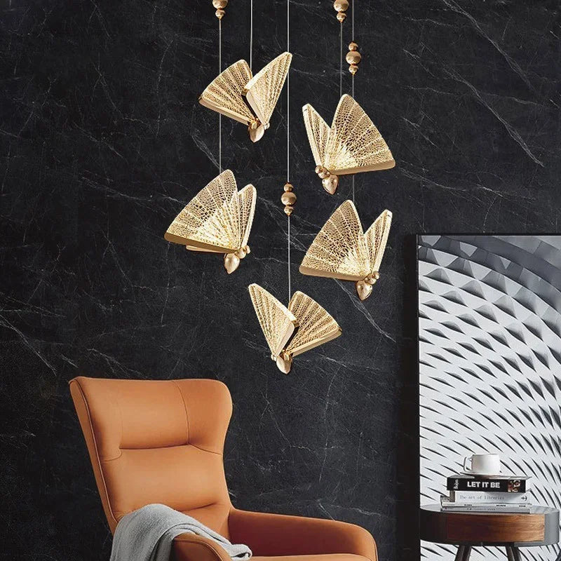 Modern LED Butterfly Pendant Chanderlier