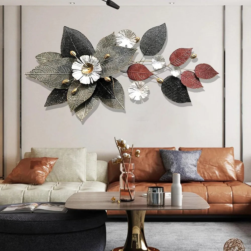 Stunning 3D Metal Flower Bohemian Wall Decor