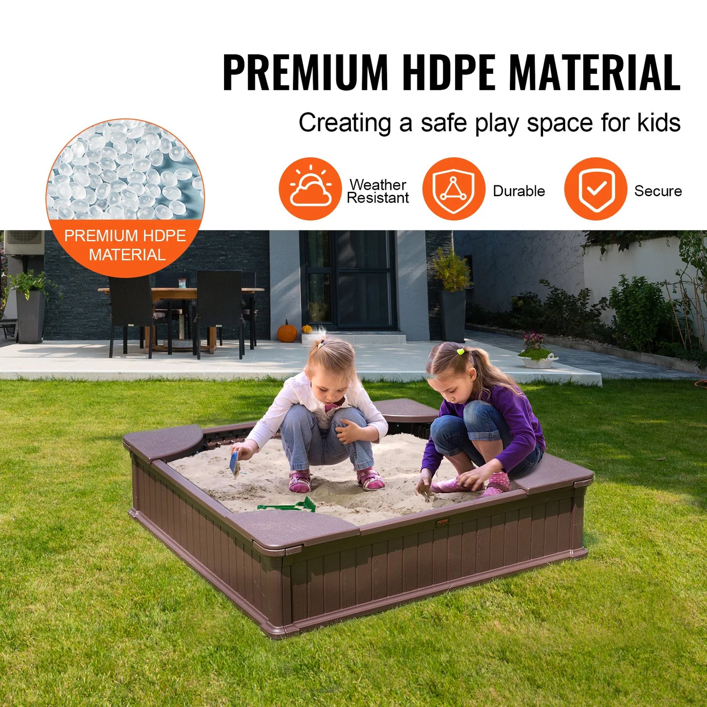 Children's Mini Playground Outdoor Sandbox