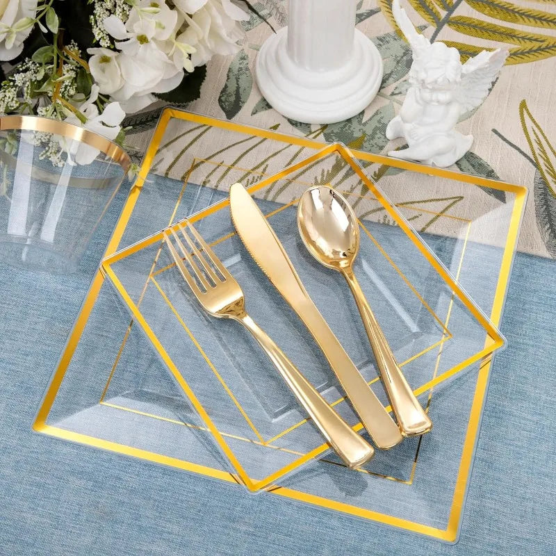 30-Guest Disposable Dinnerware Set