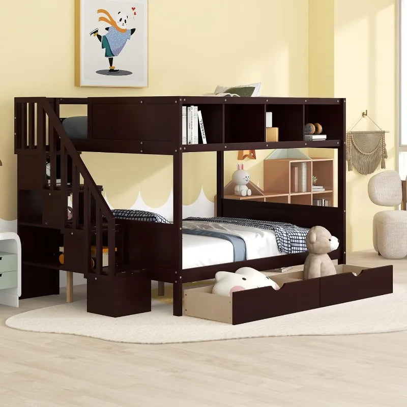 Detachable Twin Over Twin Bunk Bed