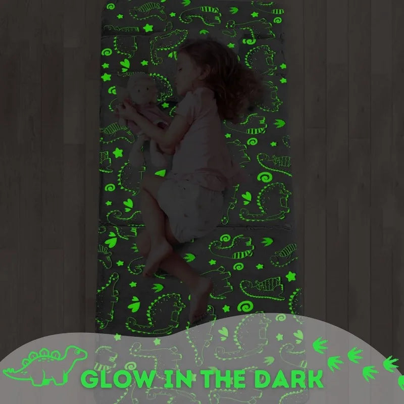 Kid's Glow in Dark Floor Mattress, Fold Up Sofa Couch