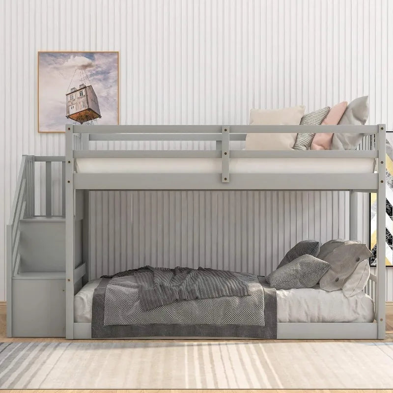 Detachable Twin Over Twin Bunk Bed