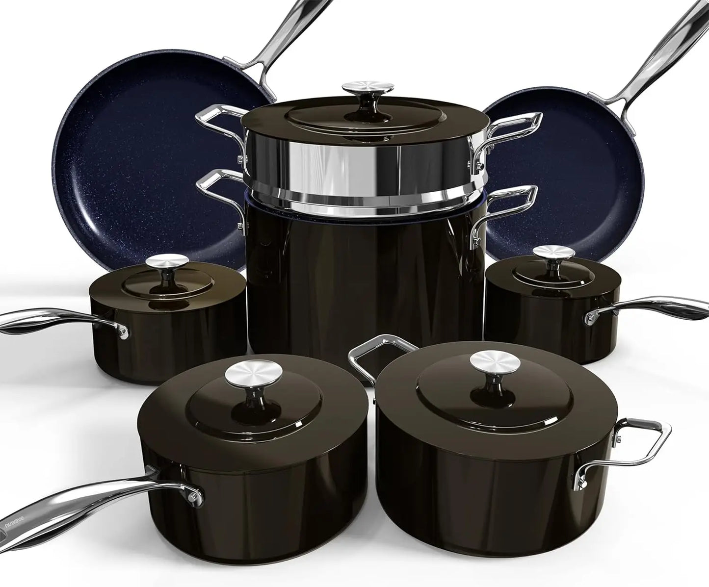 Lux 13pc Forged Lightweight Duralon Ceramic Cookware Set