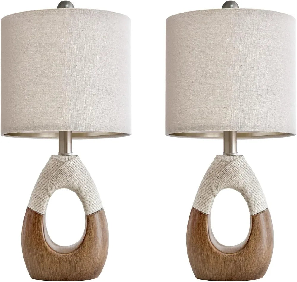 Set of 2 19” Boho Table Lamps