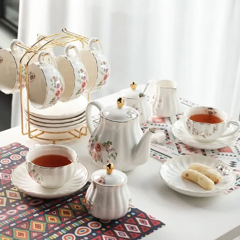 British Royal Series, Porcelain Tea Sets, Service for 6