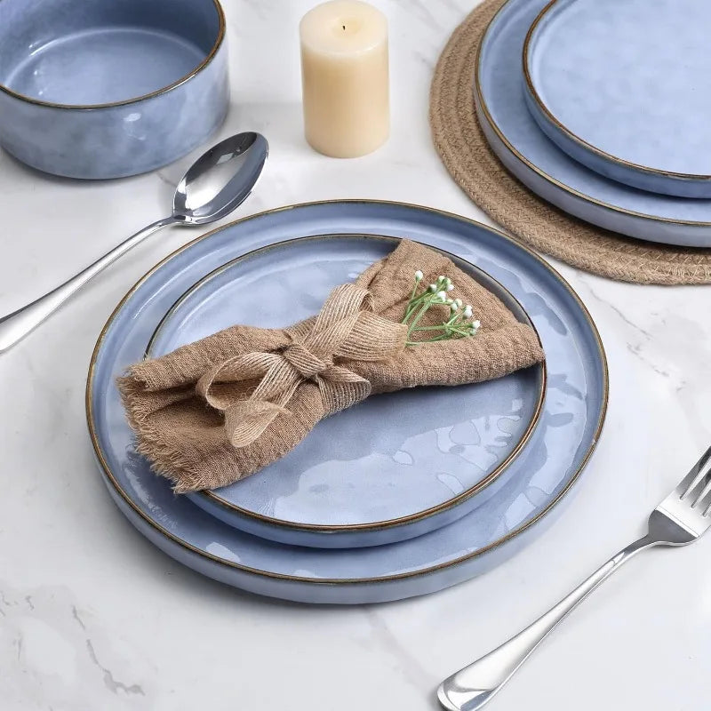 12 Piece Speckled Dinnerware Set for 4