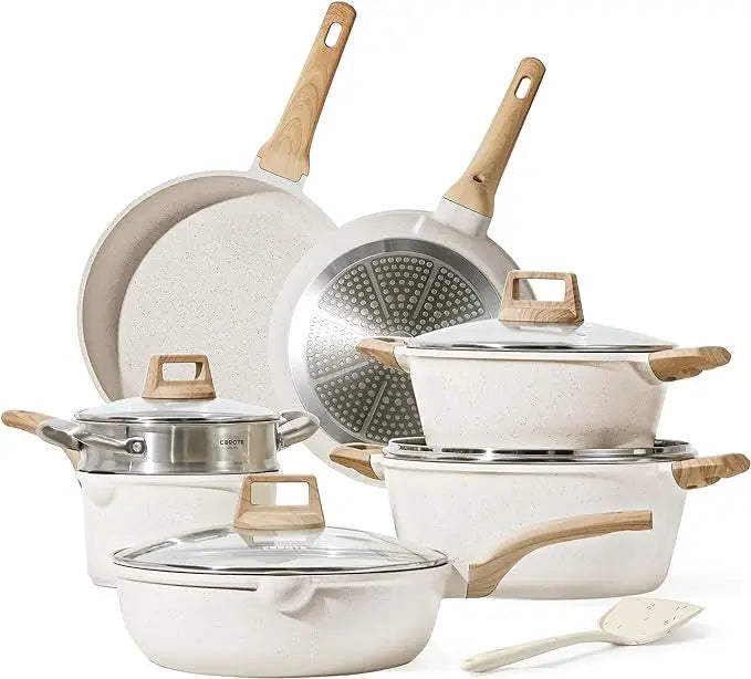 CAROTE 21Pcs Nonstick Cookware Sets